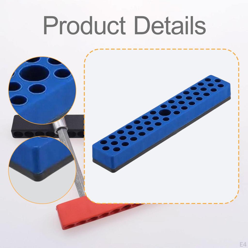 1/4" Hex Bit Storage Rack Organizer 18×3.1cm for Drill and Screwdriver Bits Professional