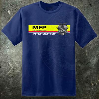 Mad Max Mel Gibson 1979 Road Warrior MFP T-Shirt Pattuglia di Forza Principale Interceptor