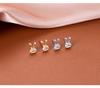 Banyan Tree S925 Silver Zircon Rabbit Earrings - Elegant, High-End Diamond Design for Women
