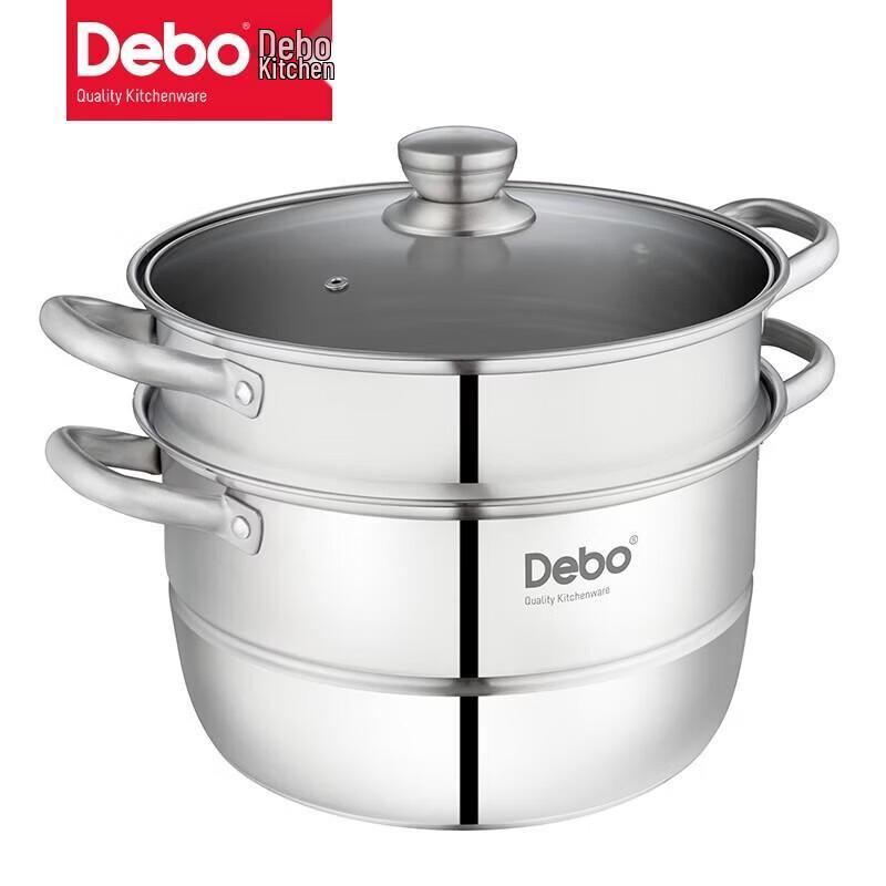 Debo DEP-773 Sofitel 304 Stainless Steel Steamer Pot, 28cm