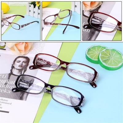 Ultra Light Resin Print Flower Eye Wear +1.00~+4.0 Diopter Vision Care Eyeglasses Reading Glasses