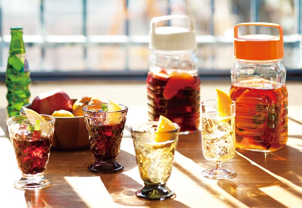 ADERIA Tumbler with Stand Maximum X Height La Rochelle Tumbler Smoke 200ml Set of 6 8.1 11.3cm H-3993