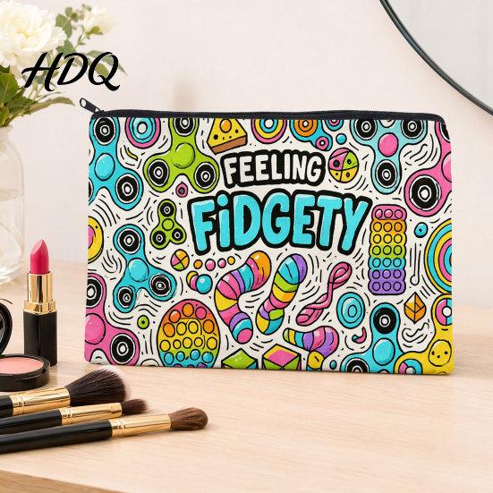 Childlike Style Bag Cosmetic Storage Bag Multi-Purpose Zipper Makeup Pouch Tear-Resistant Splash-Proof