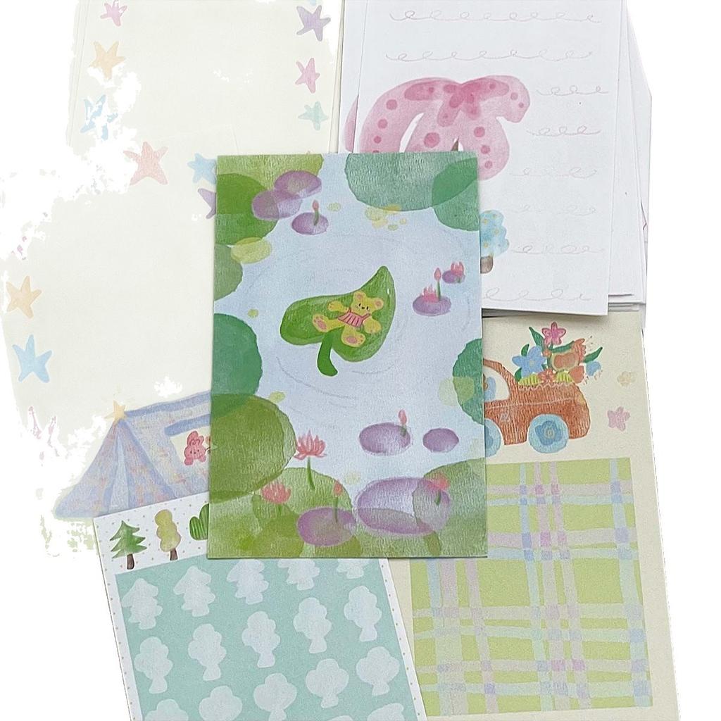 20Pcs Cute Cartoon Colorful Inner Page for M5 Binder Journal Loose-leaf Notebook Scrapbook Kawaii Non-sticky Memo Pad To-do List