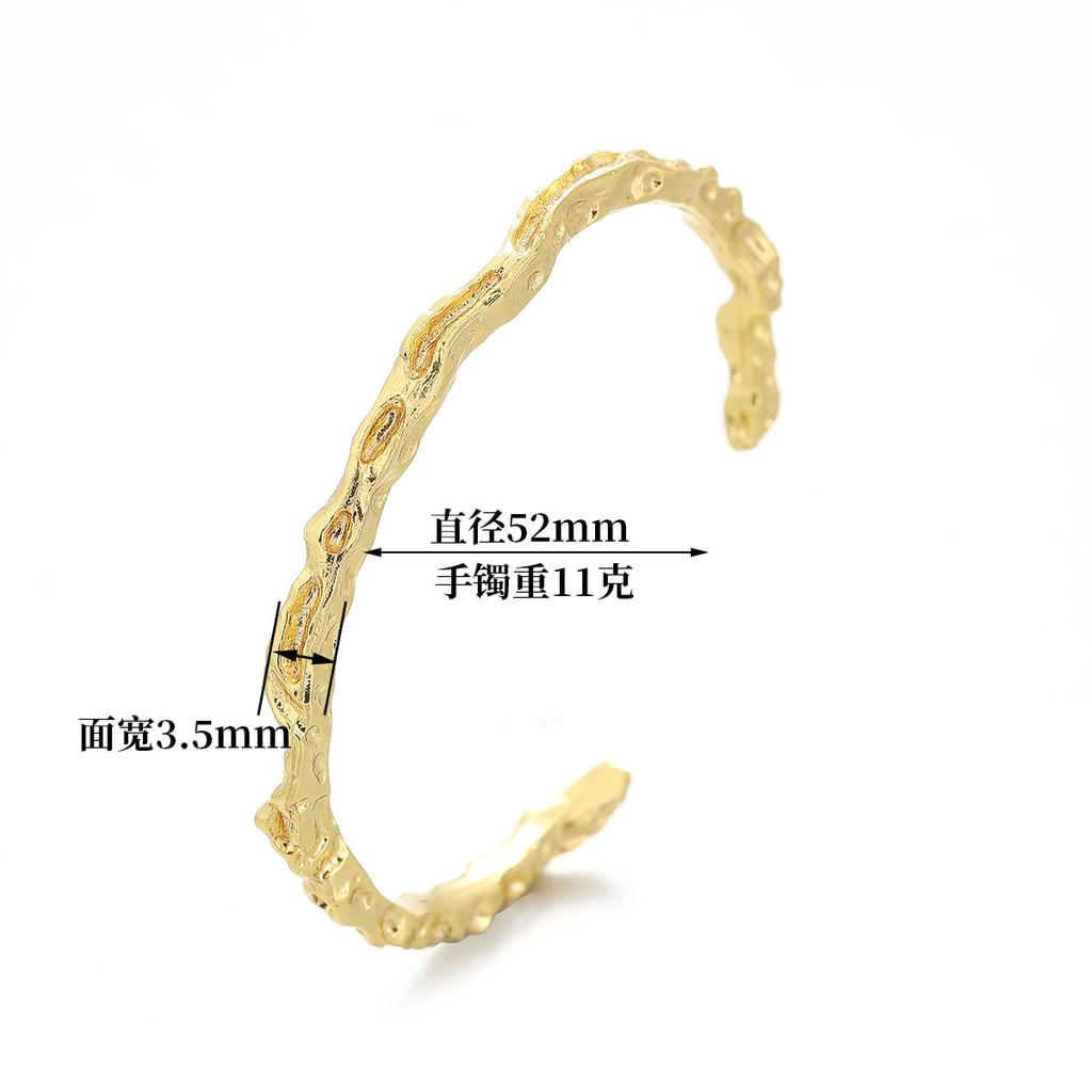 Korean Version of Creative Texture Bracelet Fashion Personality Opening Niche Personality Bracelet Girlfriend Hip Hop Style Bracelet