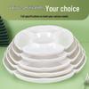 Xiyi Melamine White 5-Compartment Serving Plate