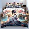 Traditional Hanfu Set - Elegant Style Multiple Sizes Kid'S And Adults' Bedroom Exquisite 3Pc Bedding Set, Gift