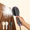 Portable Mini Steam Iron Fast Heating Dual Use Hanging or Flat Ironing for Home Travel Quick Touch-Up - Khaki Gray-Purple