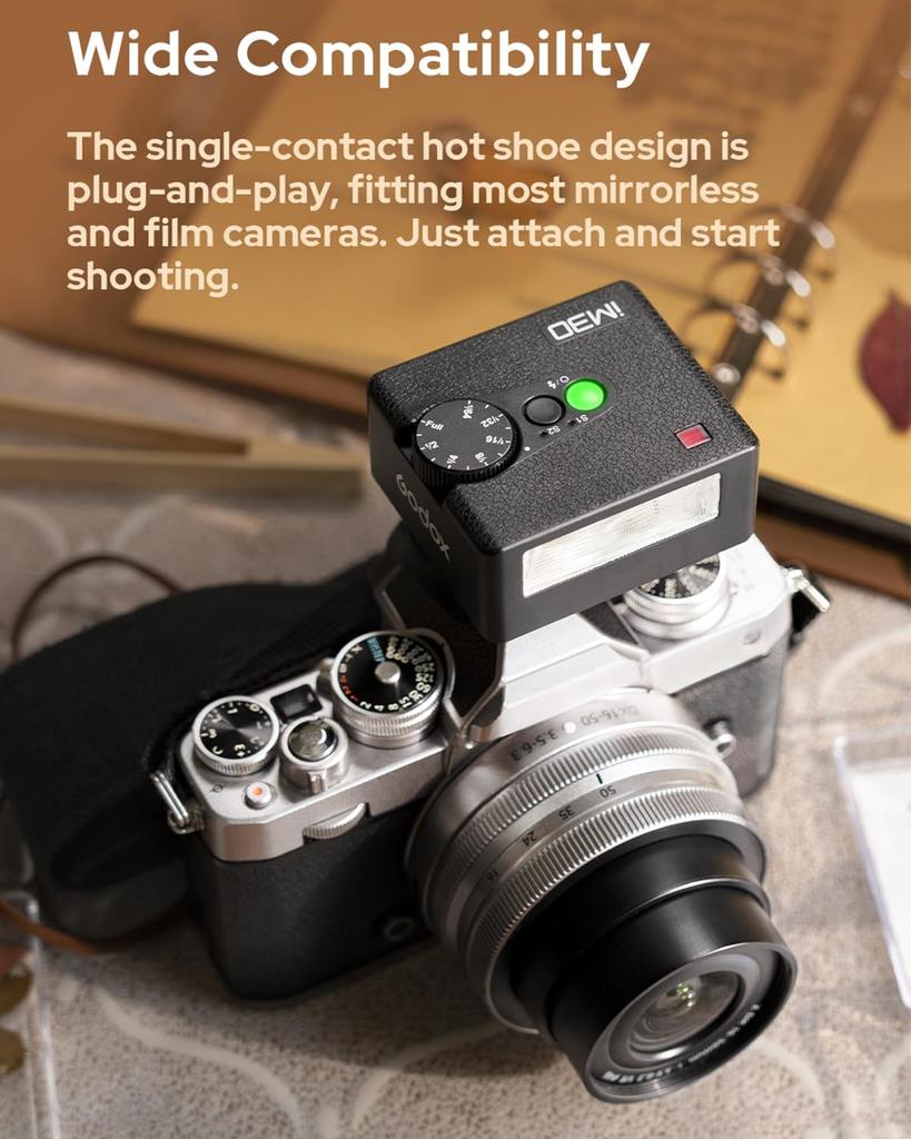 GODOX Flash GODOX IM30 Mini Flash 230 Full Power Mini Single Contact Design Flash for Sony Cameras - zv1/Sony zve10/Ricoh gr3/Canon/Nikon/Fuji/Olympus