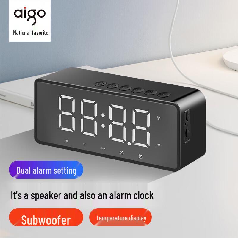 

aigo T28 Bluetooth Speaker with Smart Clock