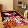 Cartoon Slam Dunk Basketball Anime Carpet Rug for Bedroom Living Room Sofa Playroom Doormat Home Decor,Kid Area Rug Non-slip