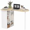 Irregular Computer Desk, Wooden, 100 x 59 cm, Oak