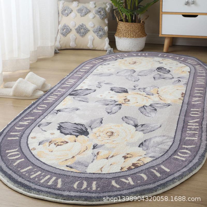 Modern Minimalist Bedside Carpet Bedroom Long Bedside Carpet Living Room Floor Mat Bedside Carpet