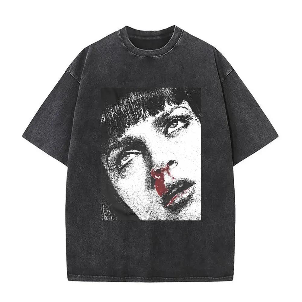 Kill Bill Volume 1 "The Bride" Vintage Washed Oversized Black T-Shirt | Quentin Tarantino Cult Movie Fan Unisex Streetwear Tee