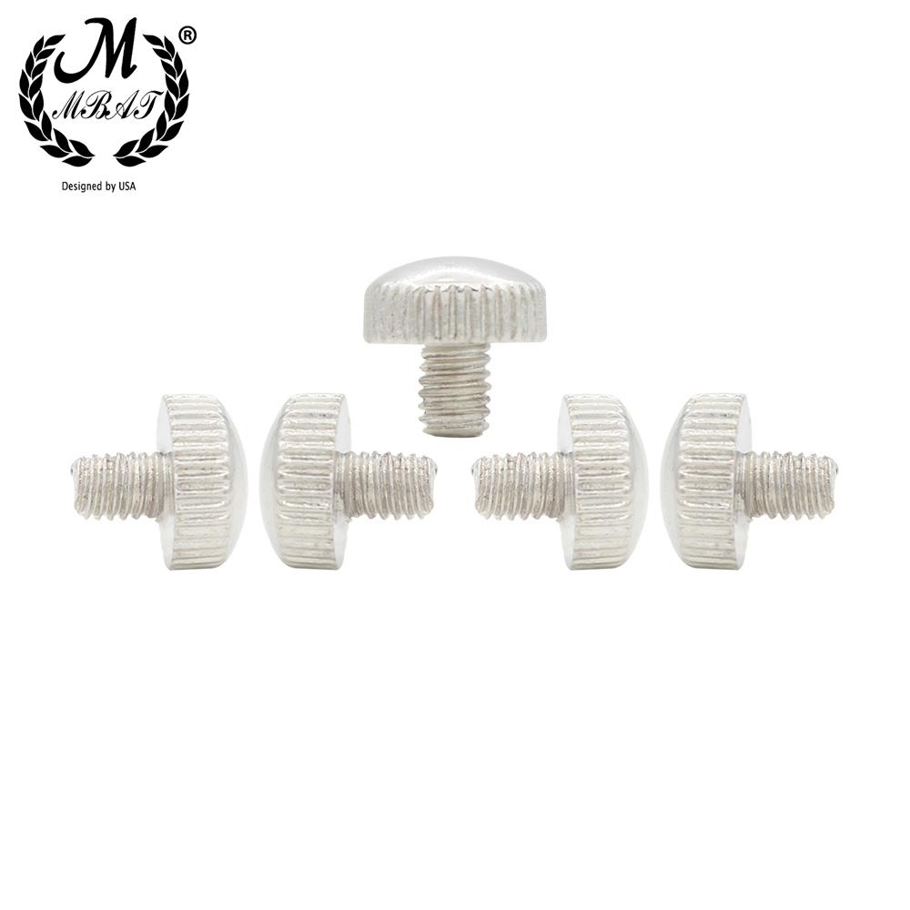 M MBAT 5Pcs Trumpet Repair Replacement Parts Metal Silver Trumpet Slide Finger Ring Screws Brass Musical Instrument Accessories