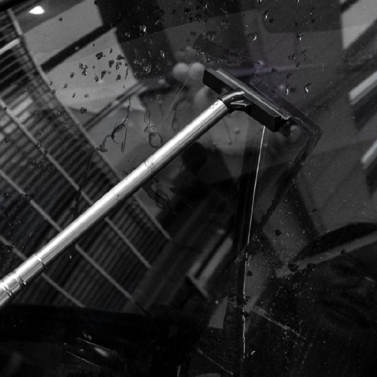 Verstellbarer Autoglasreiniger Einziehbarer Stahlschaber Korrosionsbeständig für Seitenspiegel & Fenster Regenschutz