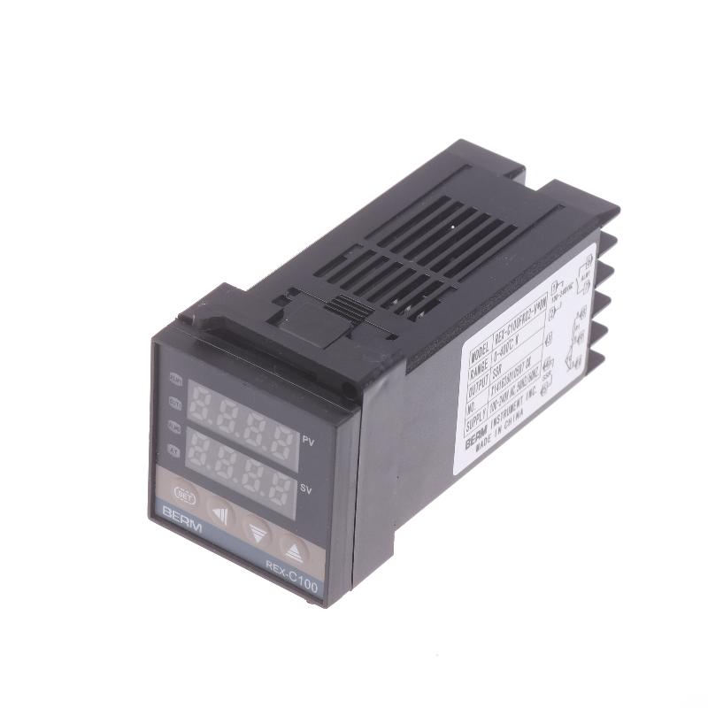 REXC100 PID Controller Set K Type Probe 25A 40DA SSR Relay for Greenhouse Temperature Control and Egg Incubator