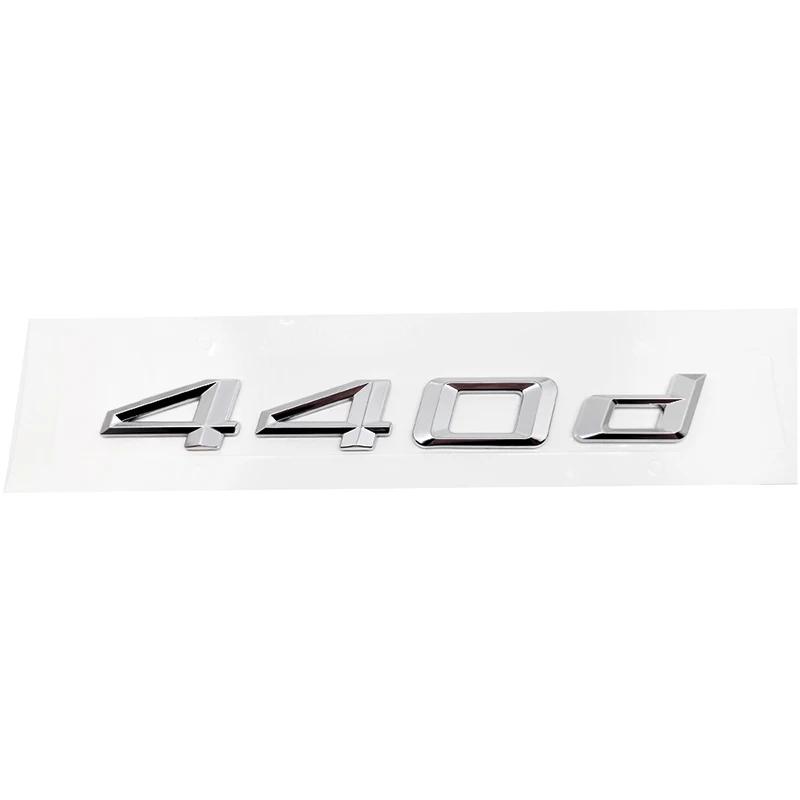 ABS Car Rear Trunk Letters Logo Badge Emblem Sticker For BMW 4 Series 420d 425d 428d 430d 435d 440d 450d F30 F32 F33 F36 G26 G22