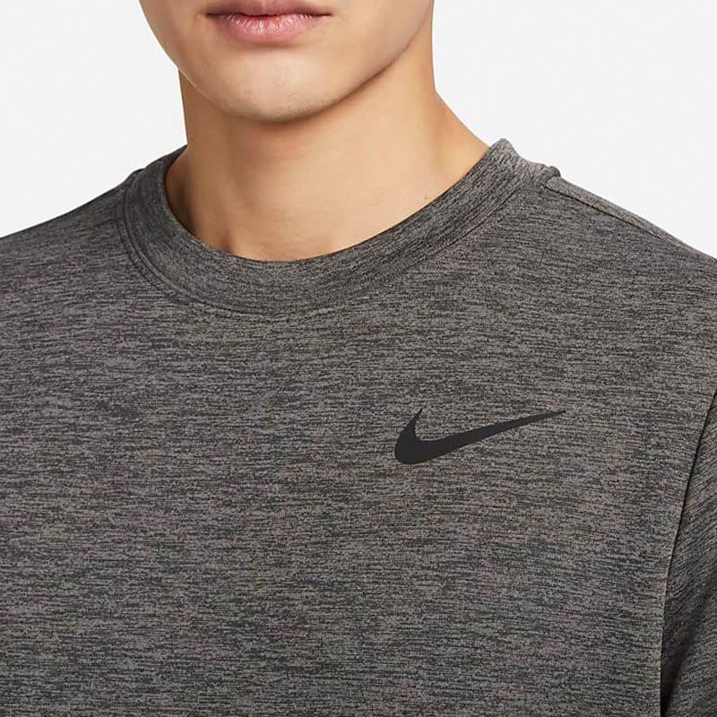 Nike Therma Training Sport Fleece Pullover Long Sleeve Sweatshirt Men Tops Charcoal-Black CU7272-071