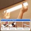 10/20/30/50CM LED Night Light Motion Sensor USB Rechargeable Ultrathin Wireless Wardrobe Kitchen Cabinet Night Light Warm Light