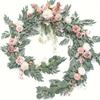 Pink Artificial Rose Vine Garland- Wedding Arches Table Runners Banquet Garlands Hotel Anniversary Parties and Home Decorations