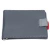 Pull Wallet Light Gray Slim Fashion Leather Pull Out Wallet Dollar Clip Card Package
