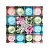 Holiday Decorations Macaron Christmas Balls Christmas Party Decorative Accessories Lollipop Snowflake Decor Sturdy Metal Ring