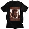 Custom French Rock Legend Johnny Hallyday T Shirt for Men Pure Cotton Tees Short Sleeves Tshirt Slim Fit Clothing