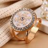 Schal-Ring-Clip für Damen Strass-Hemd-Krawatten-Clips Metall-Schneeflocke Runder Gürtel Seidenschal-Schiebering für Schal Kleid Bekleidungszubehör