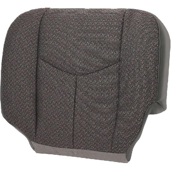 Driver Side Bottom Cloth Seat Cover, Gray Front Driver Bottom Seat Cover Fit for 2003-2007 Chevy Silverado/GMC Sierra 1500 2500 3500 HD