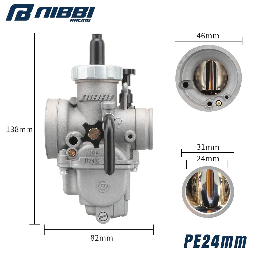 Новый карбюратор NIBBI 2T 4T для мотоцикла PE24/26/28/30 мм с жиклерами для YAMAHA Kawasaki Honda SUZUKI Питбайка