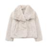 ZA Womens Thick Faux Fur Coat Winter Warm Fluffy Jacket Daily Wear