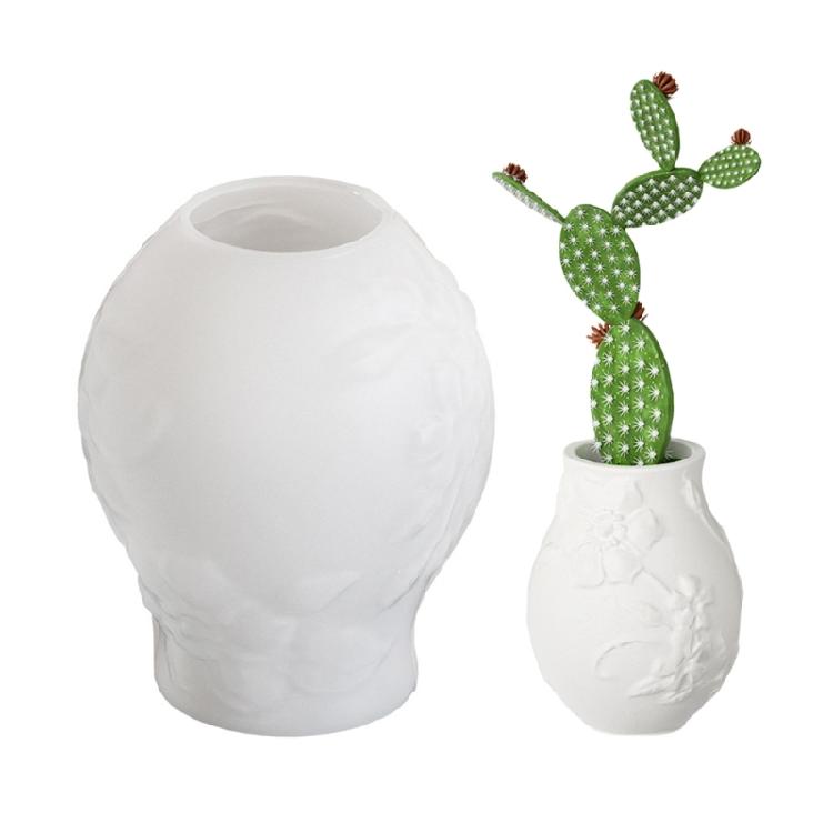 Elegant Vine Shaped Sturdy Silicone Flower Pots Mould Tool Must Have Accessory for Home Use Resin Art Enthusiasts