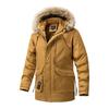 Male Casual Jackets Winter Outdoor Long Coats Men Hooded Long Down Jackets Winter Overcoats Warm Parkas