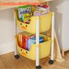 Snack Storage Cart Cartoon Storage Rack Toy Storage Rack Convenient Book Storage Rack Movable Simple Storage Cart Home Storage