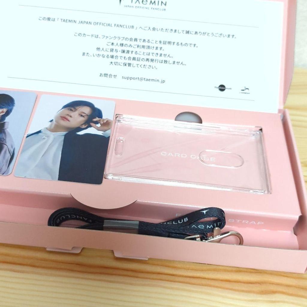 [USED] SHINee Taemin Fan Club Bonus Trading Card with Box