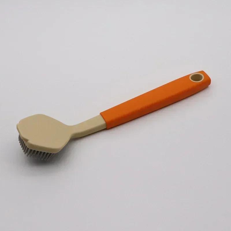 Kitchen Cleaning Utensils Long Handle Pot Brush Not Dirty Hands Plastic Pot Stove Brushs Home Convenience Tools Accessories
