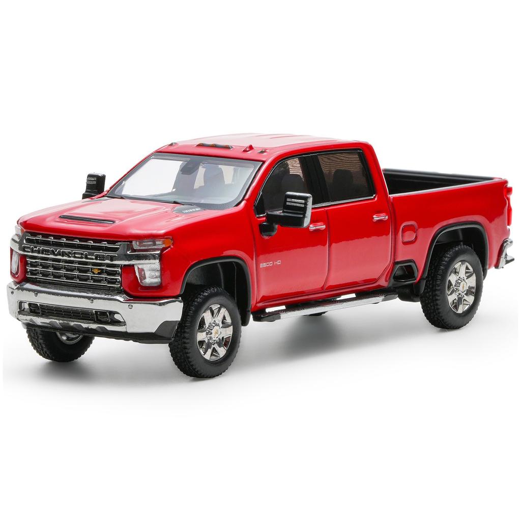 1/64 Silverado HD 2020 Alloy Pickup Car Model Diecast Metal Off-road Vehicles Car Model Simulation Miniature Scale Kids Toy Gift