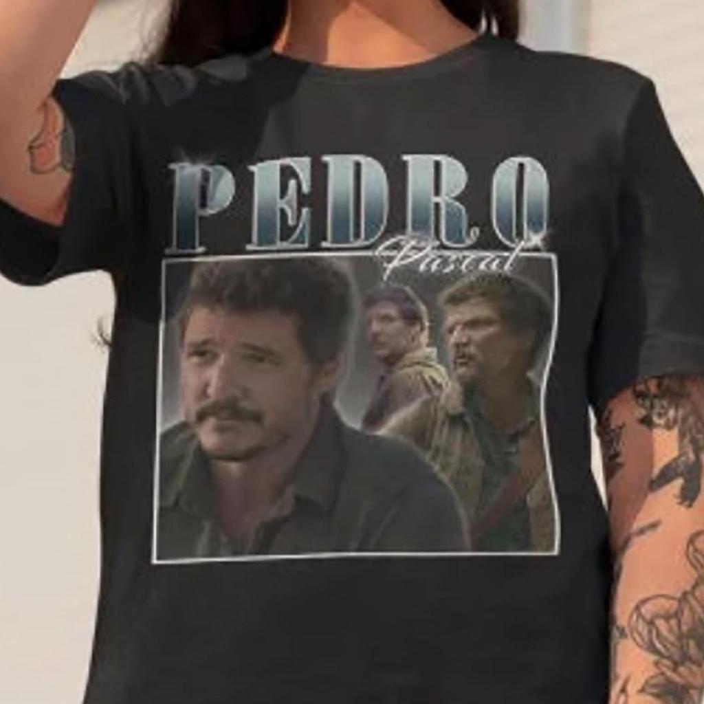 Pedro Pascal T-Shirt 90s Inspired Vintage Shirt Actor Pedro Pascal Vintage Bootleg Classic Graphic Tee Vintage Classic Retro Shirt