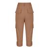Women's Capris Cargo Joggers Mid Rise Cropped Cargo Pants Summer Quick Dry Hiking Pants with Multi Pockets