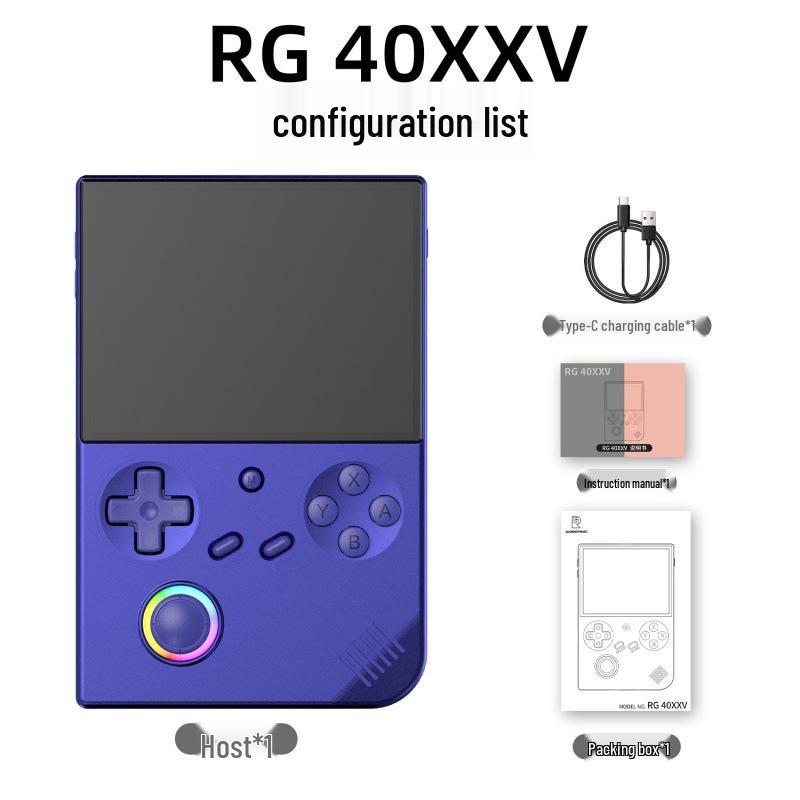 

ANBERNIC RG40XXV Портативная беспроводная ретро-консоль с вертикальным экраном - Открытый исходный код и HD аркадные игры Blue