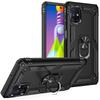 Dla Samsung Galaxy M51 M32 M02 M21 2021 Samochodowe Magnetyczne Etui na Telefon z Pierścieniem i Podstawką Tylna Pokrywa dla M31 M21 M01 M12