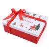 Red Santa Claus Christmas Gift Box with Lid for Scarf and Gloves