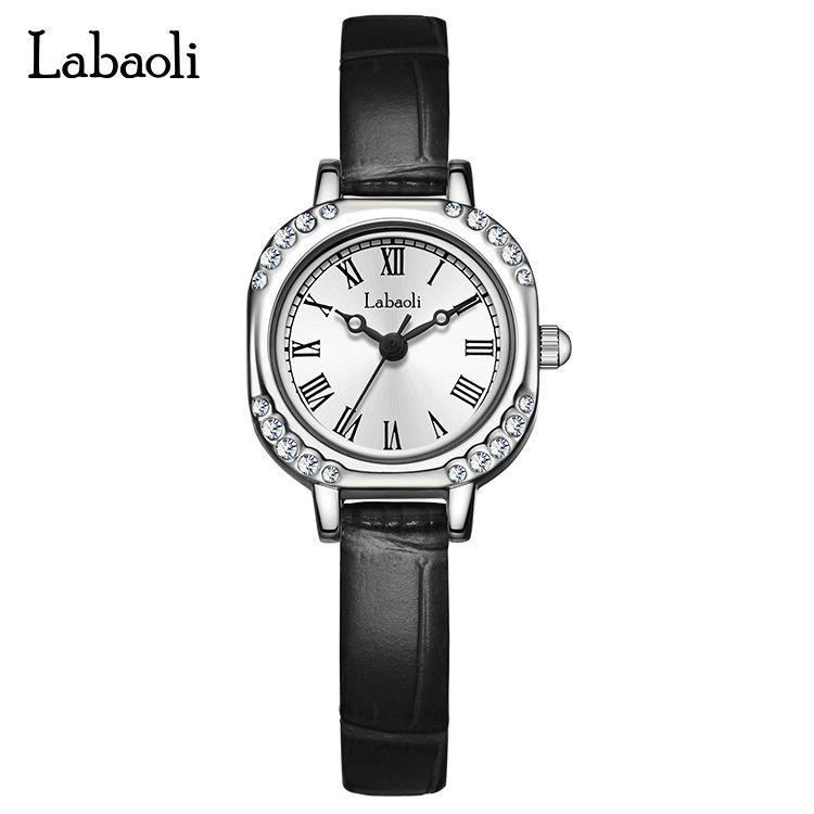 Ladies Watch With Diamonds Retro Square Fashion Quartz Watch Student Niche Temperament Women S Watch