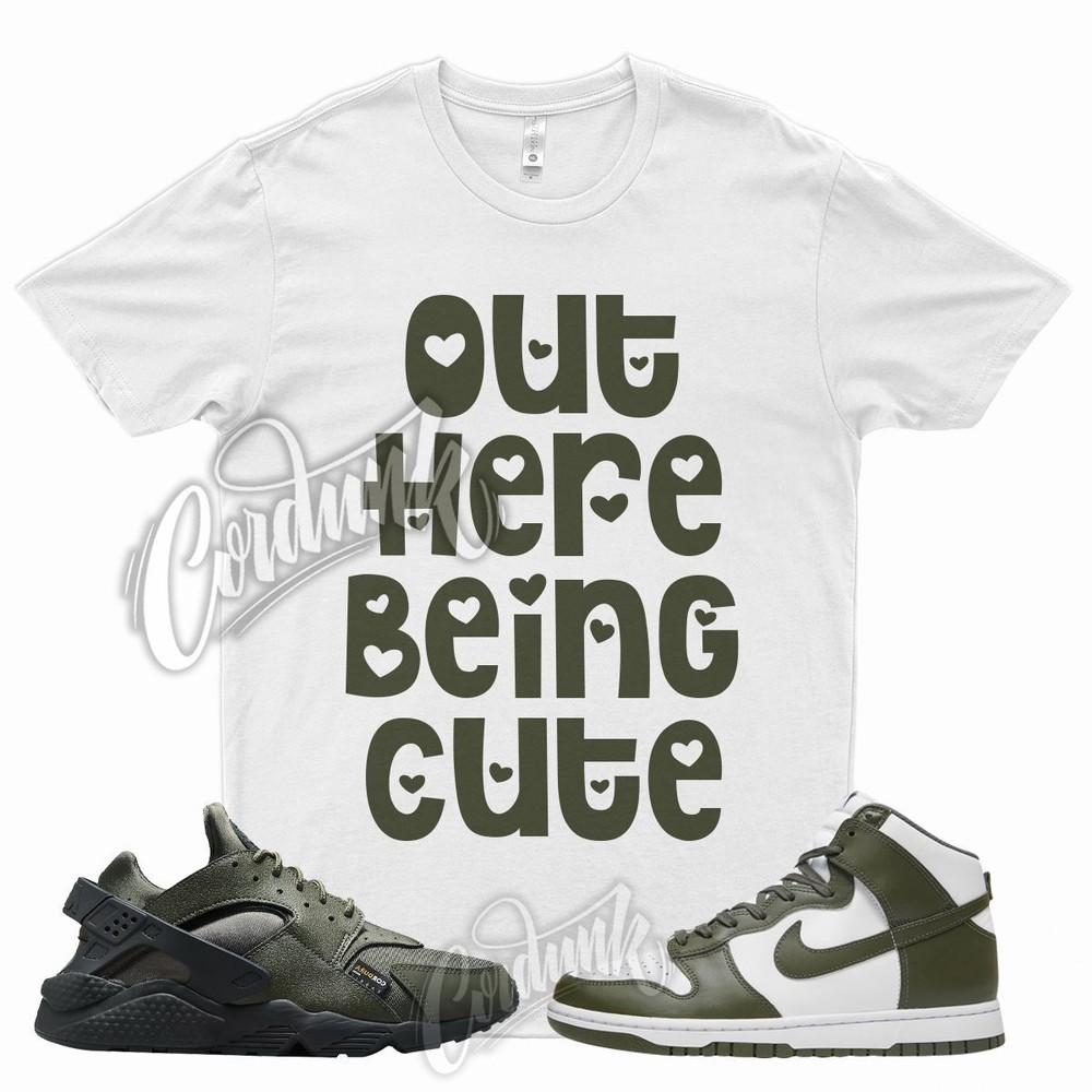 

White CUTE T Shirt for N Dunk High Cargo Khaki Huarache Cordura Force 1 90 Unisex T-Shirt XXXL