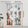 2pcs, Print Curtains 2D plane printing Color kitchen printing Versatile Durable Polyester (without rod) Gifts Use for Bedroom