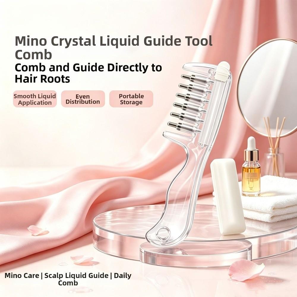 Anti-Frizz Mini Portable Head Applicator Multi-Function Massage Guide Liquid Comb Gift
