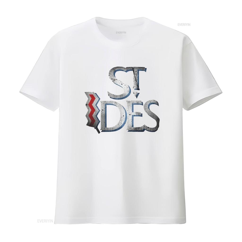 St Ides Malt Liquor T Shirt for Men Stylish Black Design with Bold Typography vintage Washed Top For Everyday Wear graphic