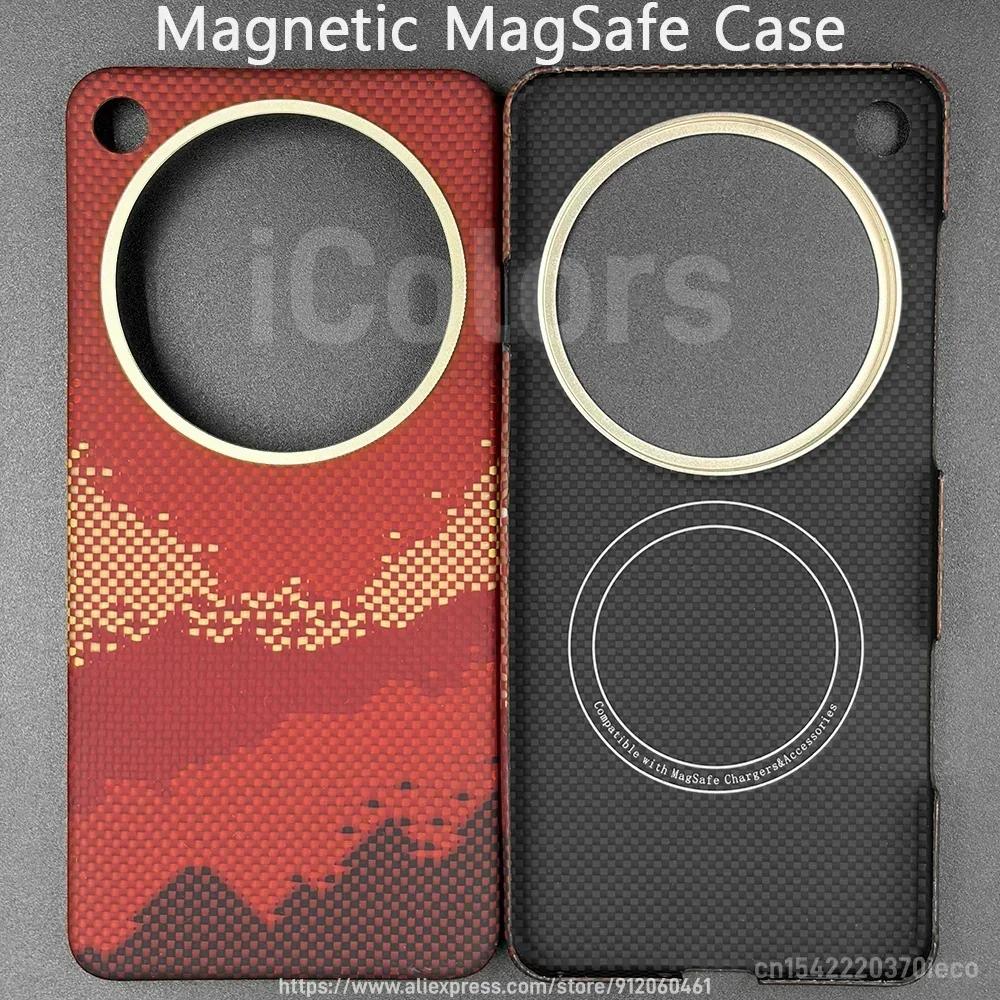 For OPPO Find X9 Ultra Case Glass Version Aramid Carbon Fiber Case Magnetic with MagSafe Ultra Thin Lightweight Protective Cover