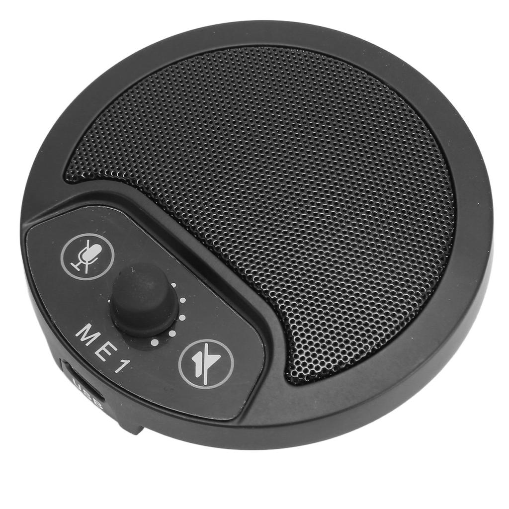USB Conference Microphone Professional 360 Degree Omnidirectional Plug and Play Mute Condenser